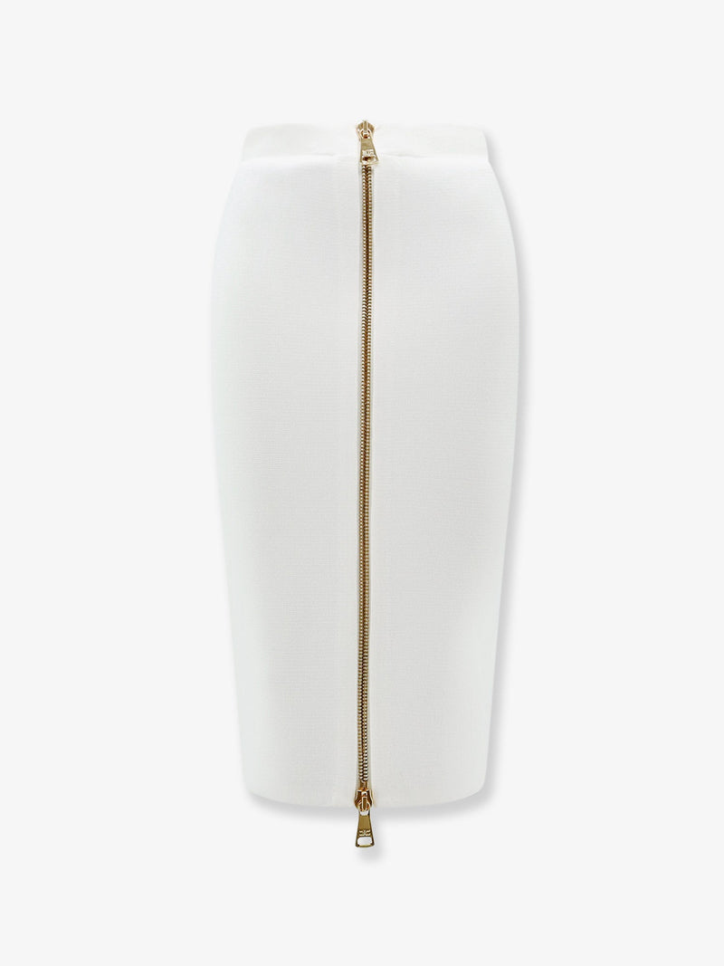 Elisabetta Franchi Elisabetta Franchi Viscose And Nylon Skirt With Zip - World Class Fashion