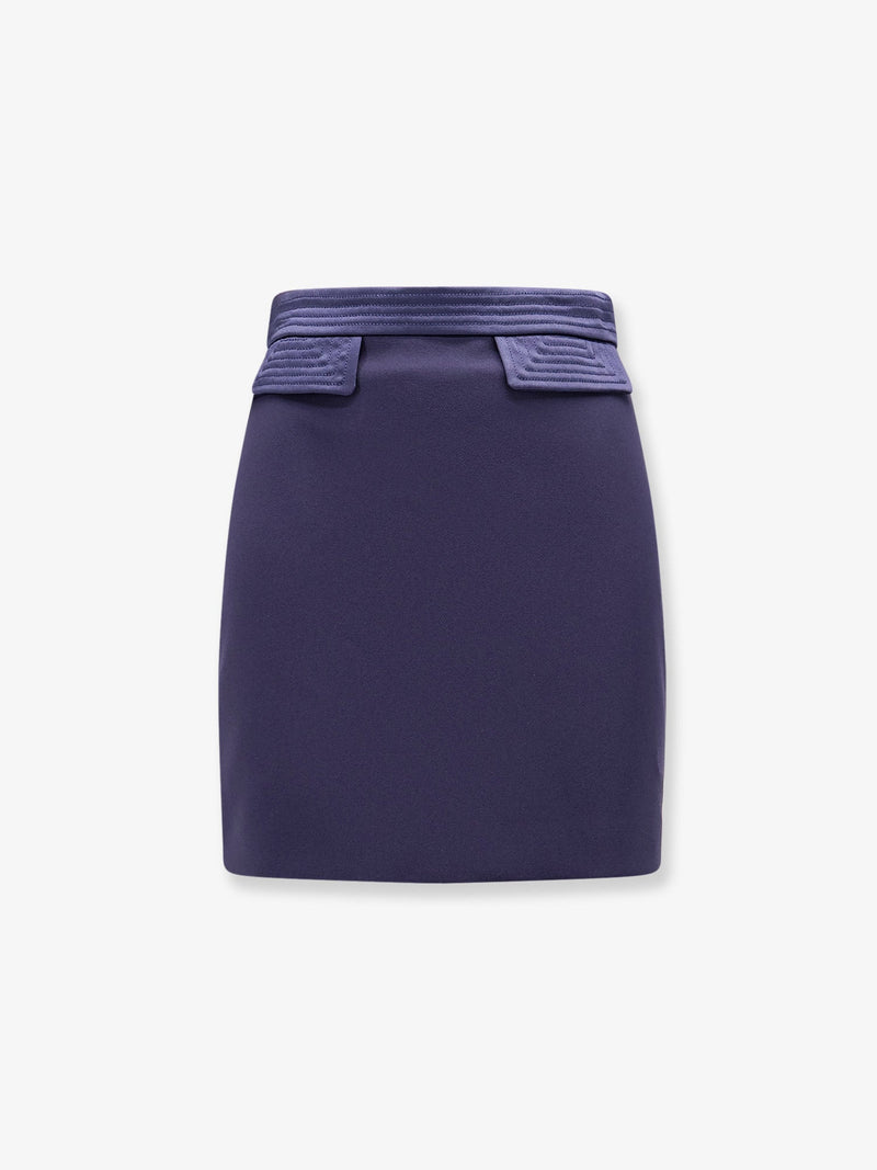 Elisabetta Franchi Elisabetta Franchi Mini Skirt With Stitched Profile - World Class Fashion