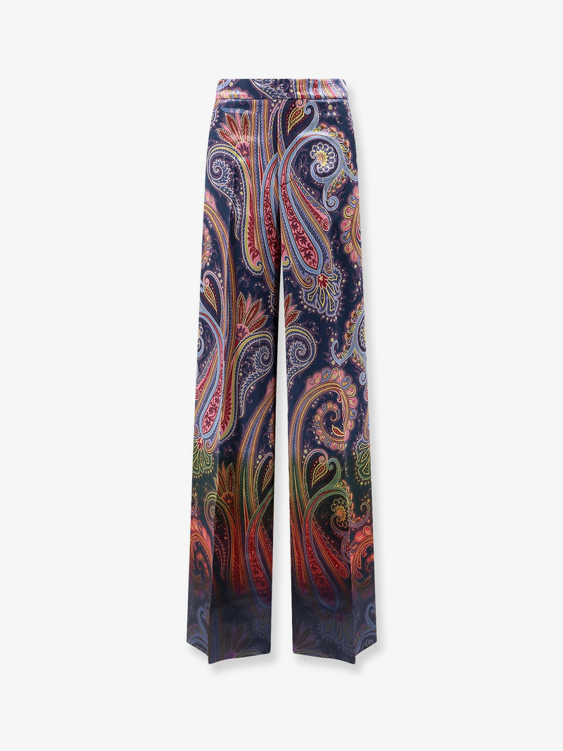 Etro Etro Wide-Leg Trousers Multicolor Women - World Class Fashion