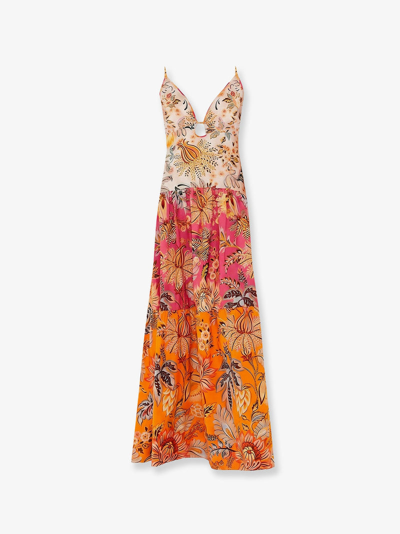 Farm Rio Vestido Ligia Floral Mix de Farm Rio Multicolor - World Class Fashion
