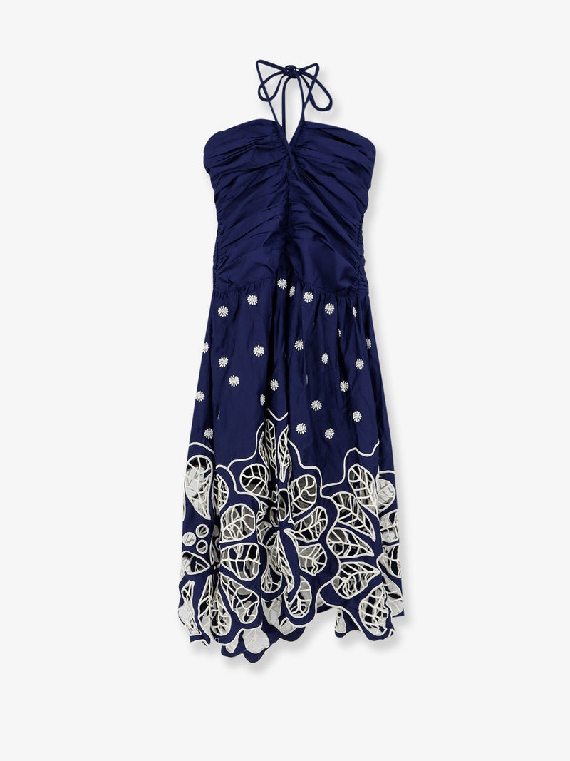 Farm Rio Farm Rio Richilieur Organic Cotton Dress Blue - World Class Fashion