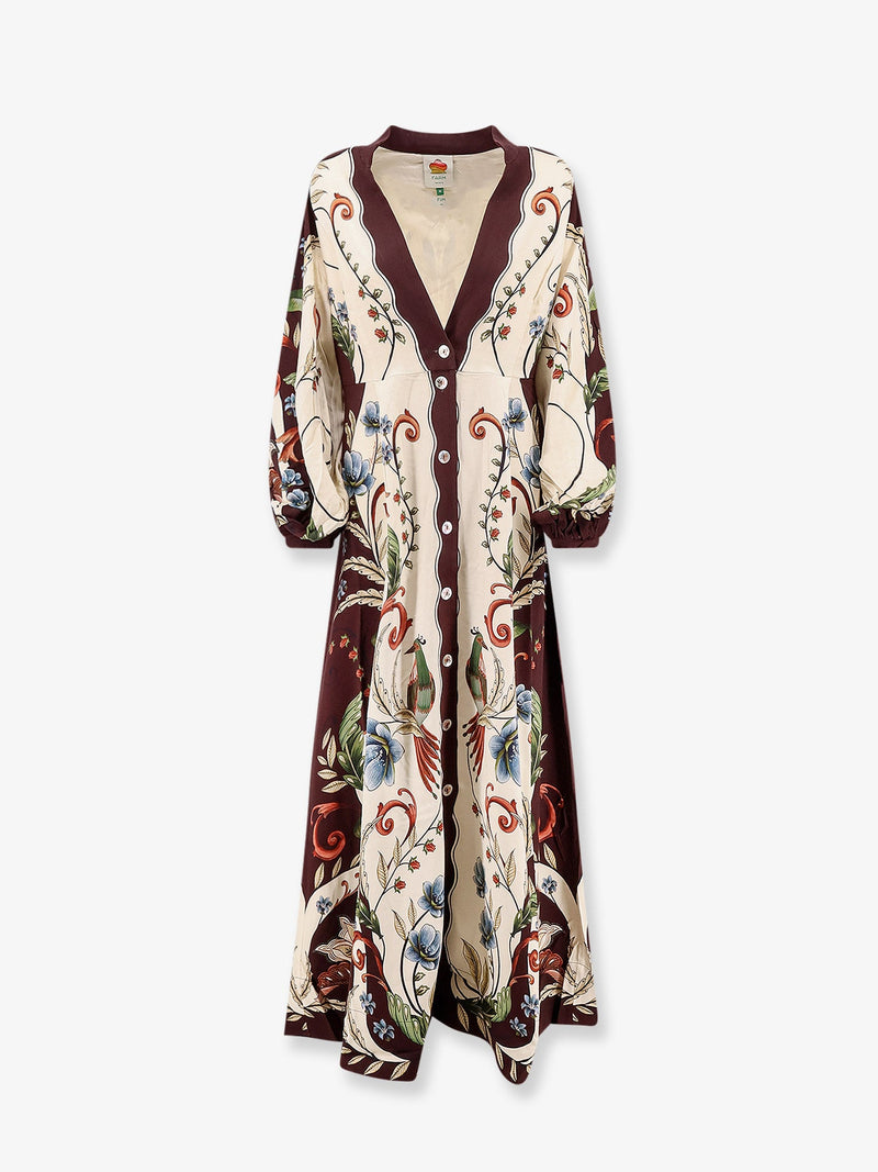 Farm Rio Farm Rio Millena Maxi Dress With All-Over Print - World Class Fashion