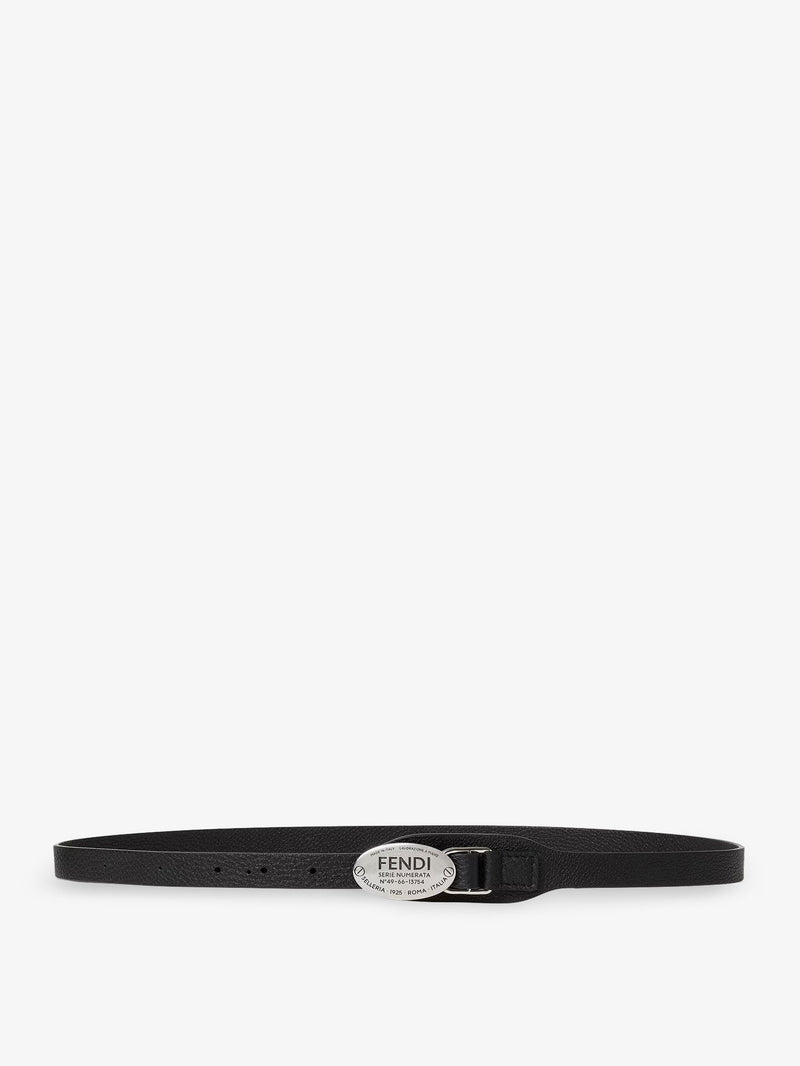 Fendi Fendi Selleria Leather Belt Black - World Class Fashion