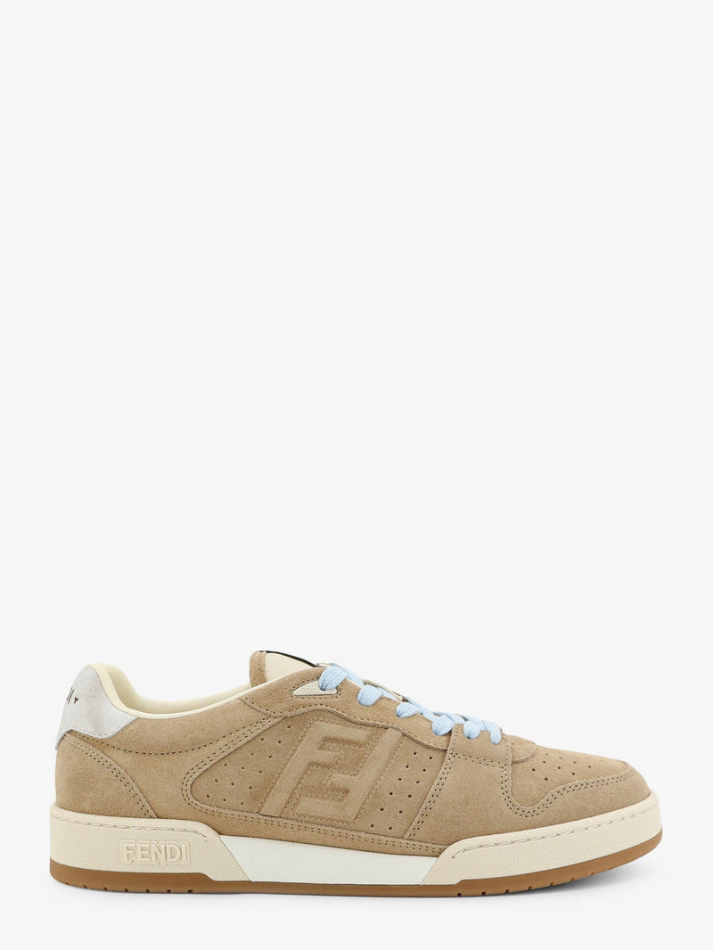 Fendi Fendi Fendi Match Suede Sneakers Beige Men - World Class Fashion
