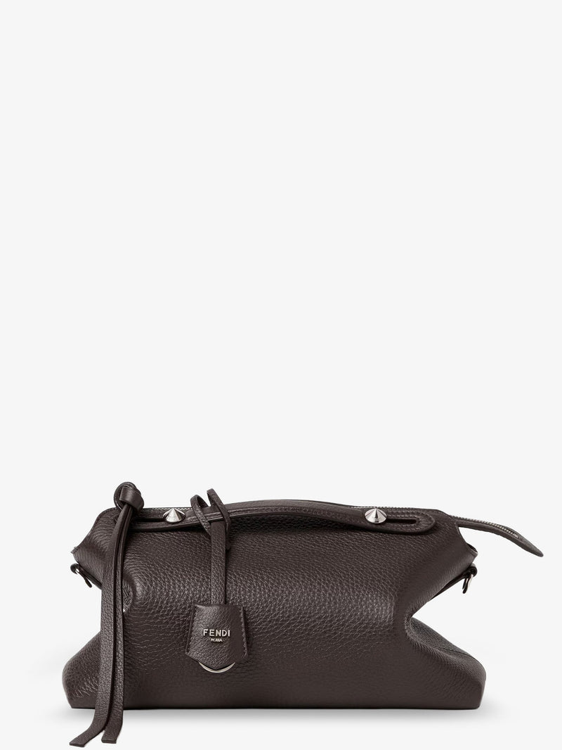 Fendi Fendi By The Way Soft Medium Leather Handbag Grey - World Class Fashion