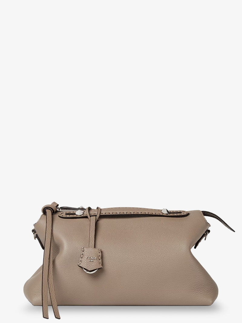 Fendi Fendi By The Way Selleria Large Leather Handbag Beige - World Class Fashion