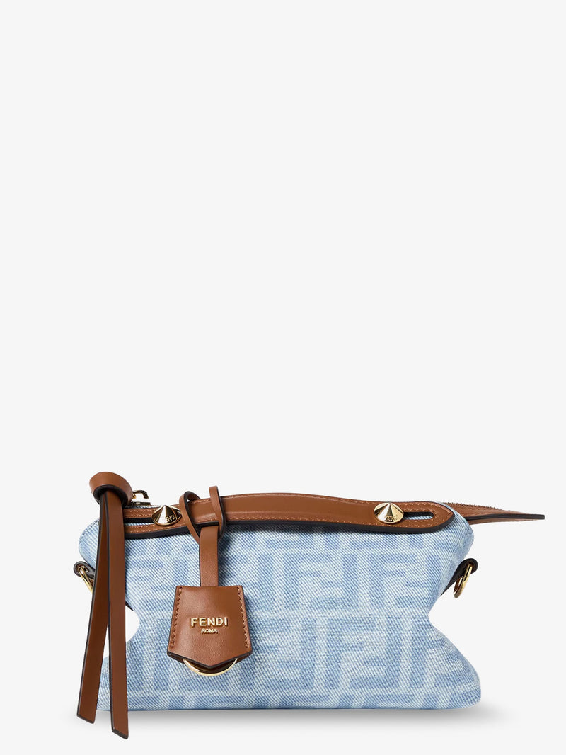 Fendi Fendi By The Way Soft Mini FF Denim Handbag Blue - World Class Fashion