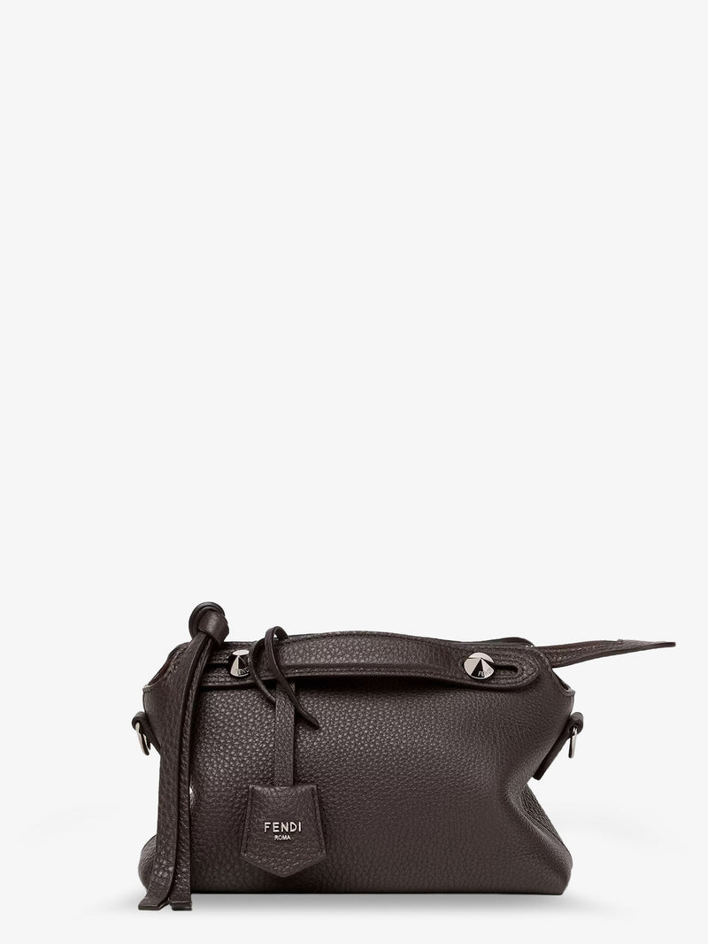 Fendi Fendi By The Way Hammered Leather Handbag Brown - World Class Fashion