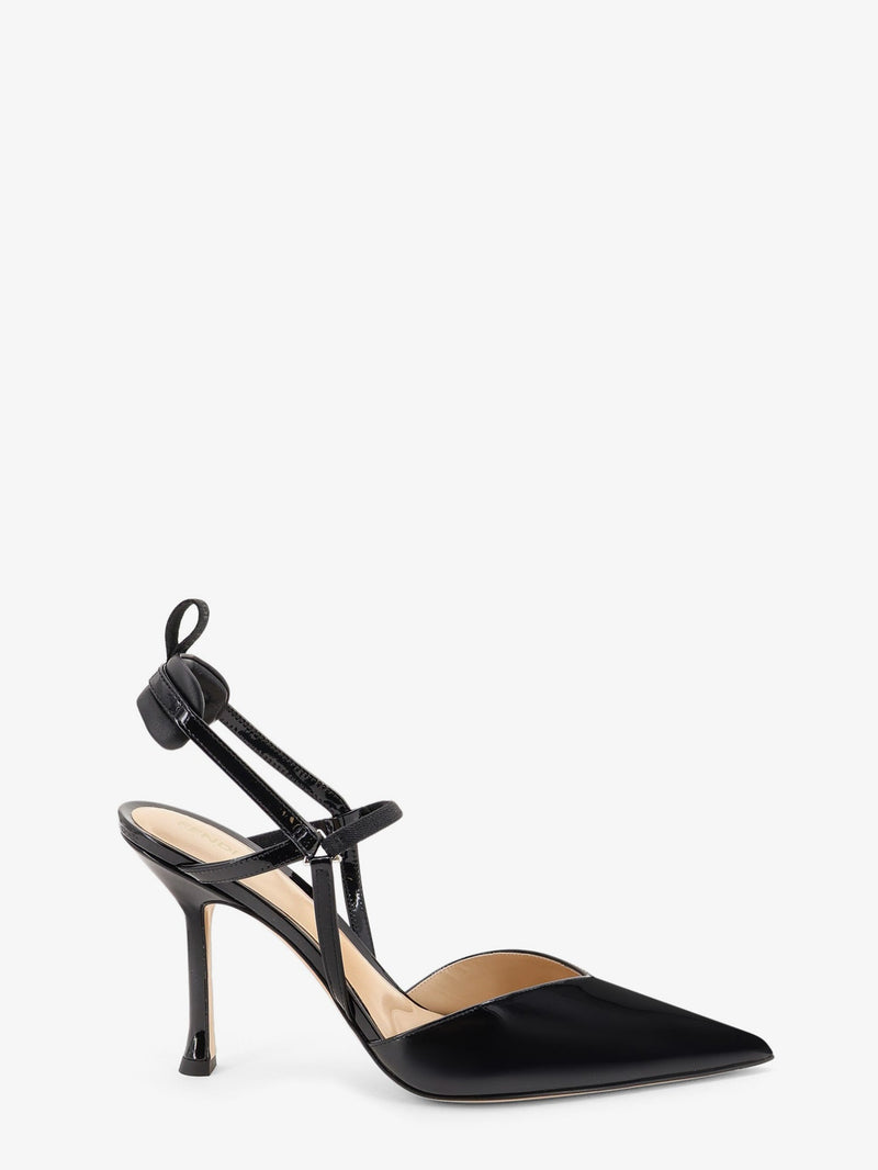 Fendi Fendi Very Colibrì Patent Leather Slingback Black - World Class Fashion