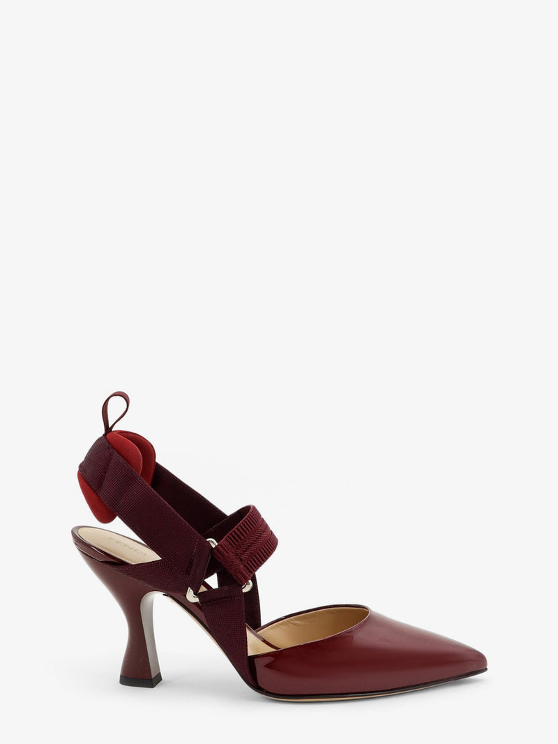 Fendi Fendi Very Colibrì Patent Leather Pumps Red - World Class Fashion