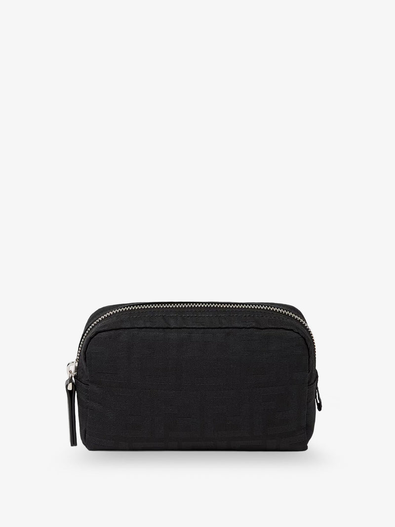 Fendi Fendi Superlight FF Zucca Fabric Beauty Case Black - World Class Fashion