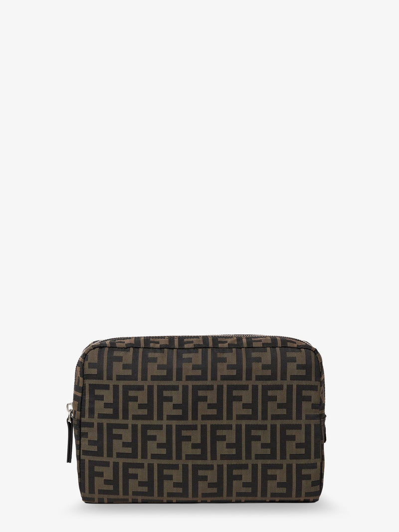 Fendi Fendi Superlight FF Zucca Fabric Beauty Case Brown - World Class Fashion