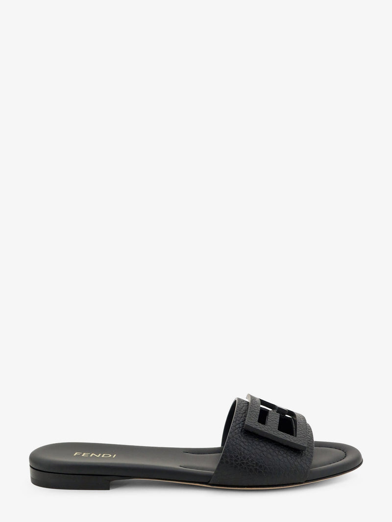 Fendi Fendi Leather Tube Sandals Black Women - World Class Fashion