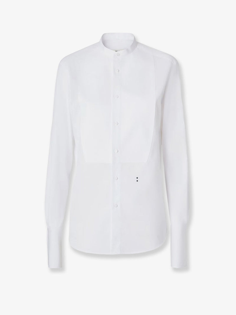 Fendi Fendi Cotton Popeline Shirt White Women - World Class Fashion