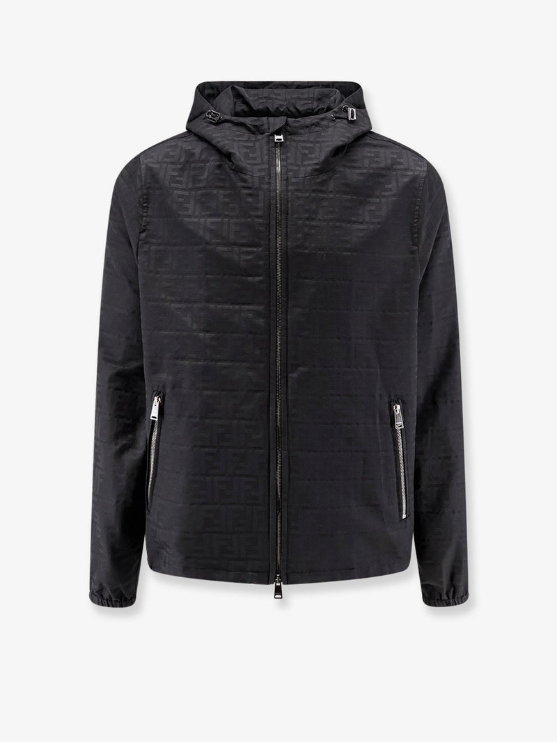 Fendi Fendi FF Zucca Jacquard Nylon Jacket Black Men - World Class Fashion