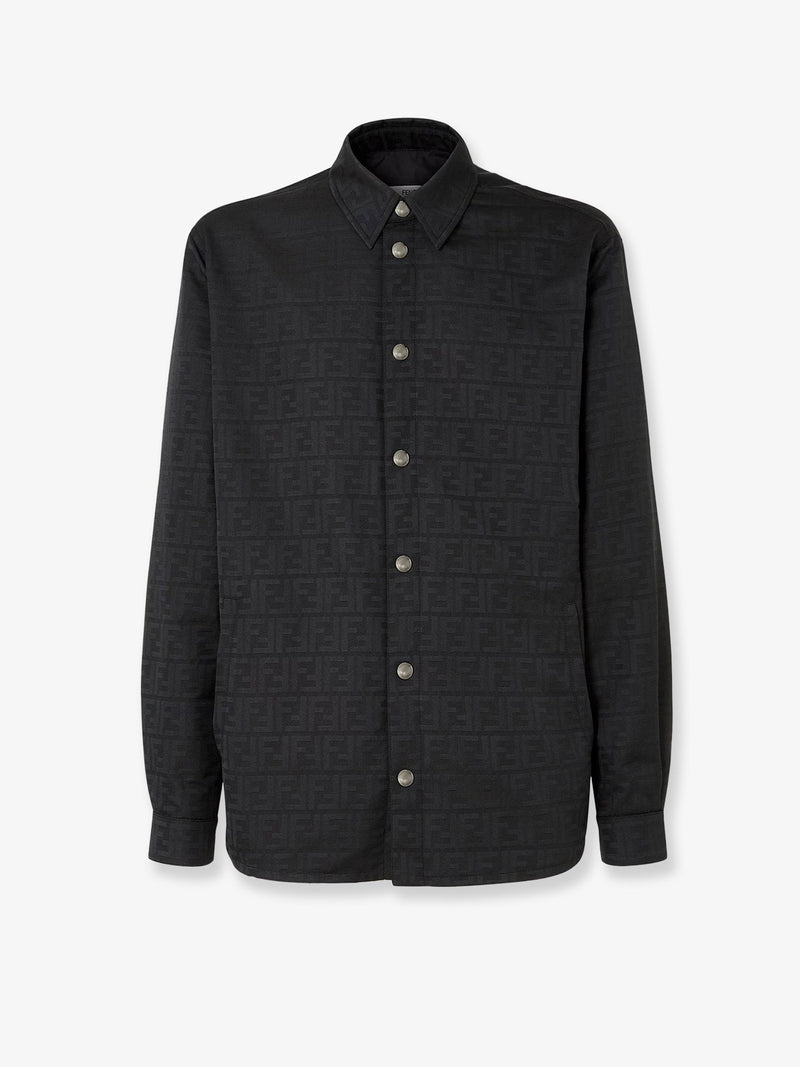 Fendi Fendi FF Zucca Jacquard Nylon Blouson Black Men - World Class Fashion