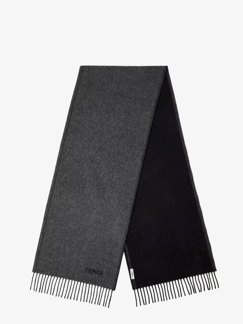 Fendi Fendi Cashmere Scarf Grey Men - World Class Fashion
