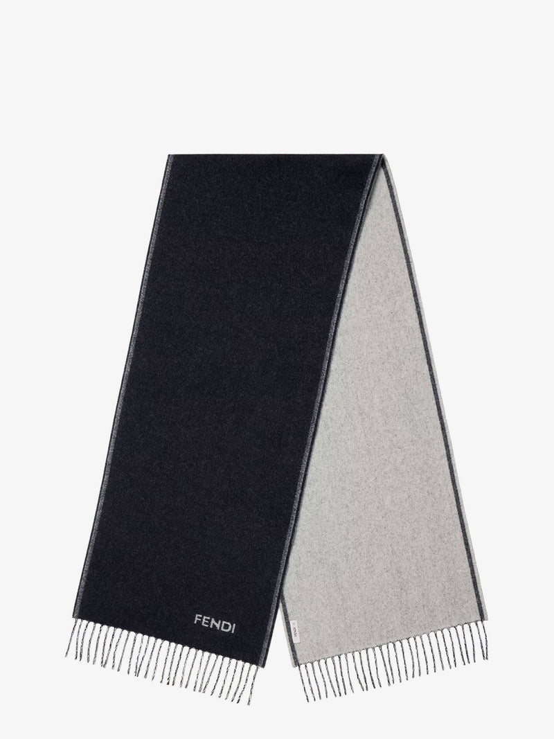 Fendi Fendi Cashmere Scarf Blue Men - World Class Fashion