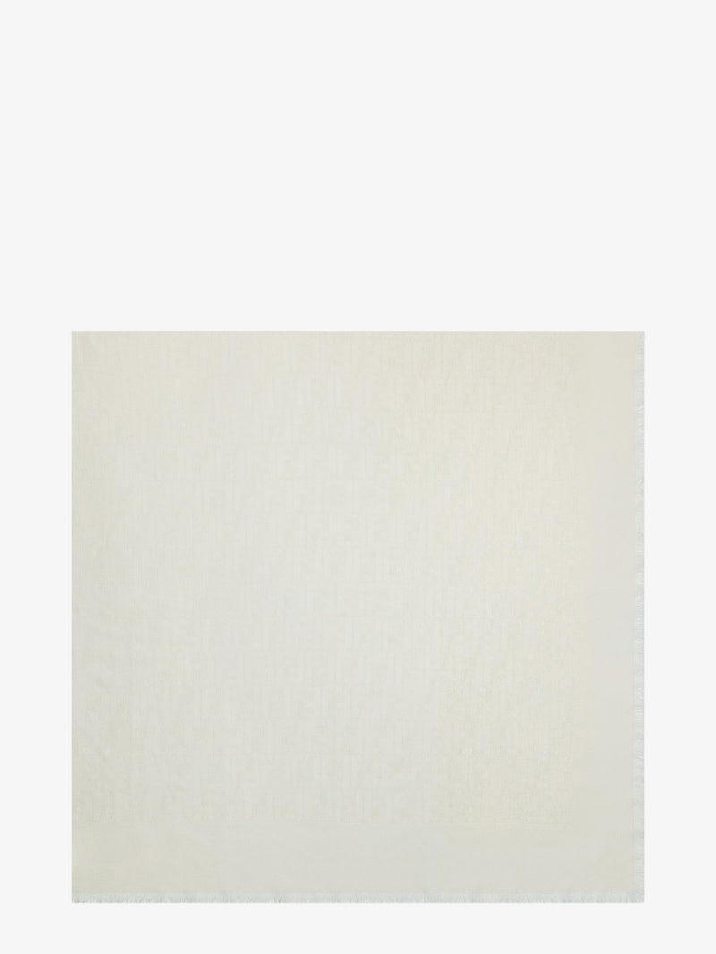 Fendi Fendi Wool Scarf White Women - World Class Fashion