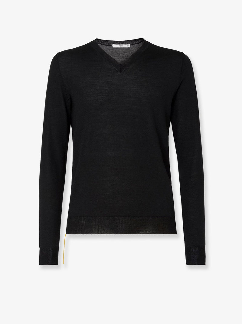 Fendi Fendi Virgin Wool Sweater Black Men - World Class Fashion