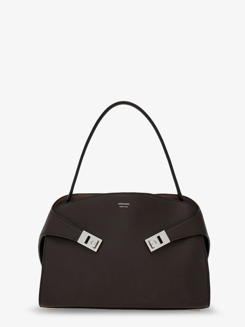 Ferragamo Bolso de hombro Ferragamo Hug Soft de dos tonos marrón - World Class Fashion
