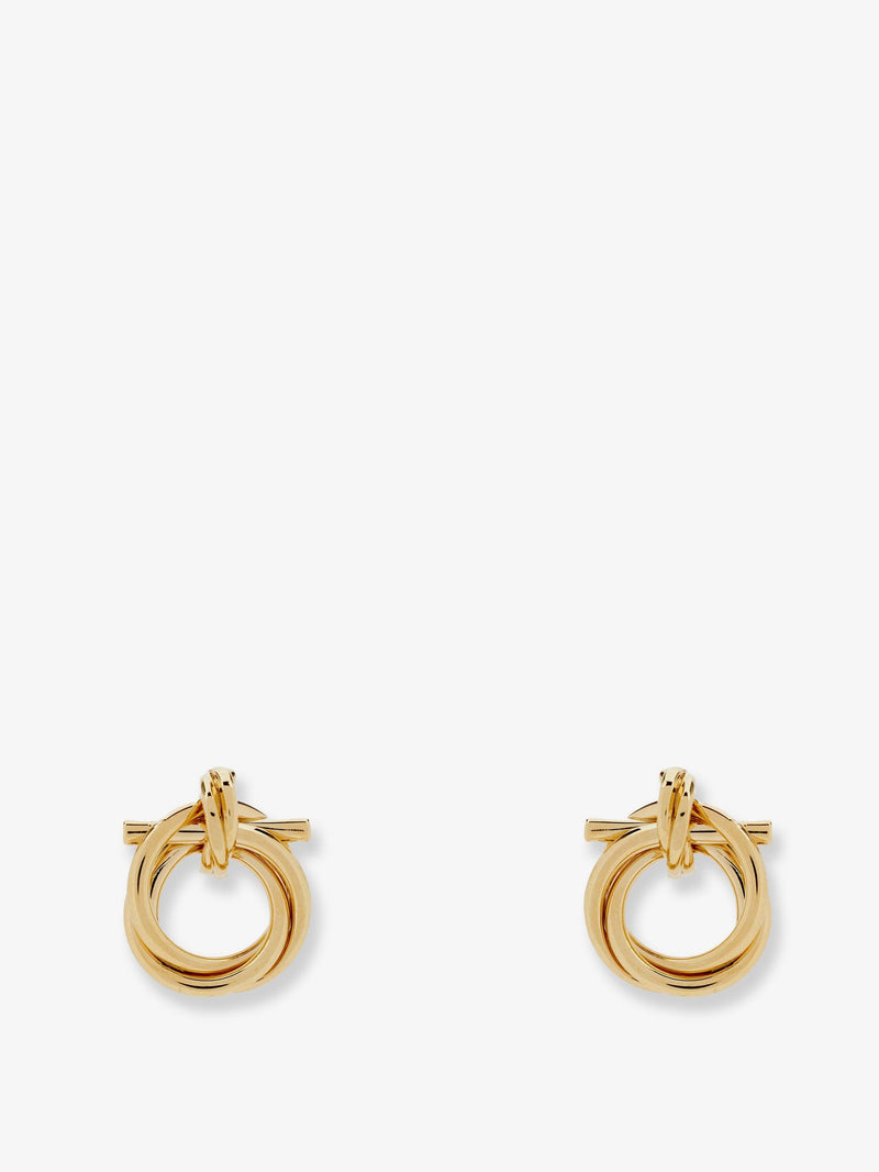 Ferragamo Ferragamo Brass Earrings Gold Women - World Class Fashion
