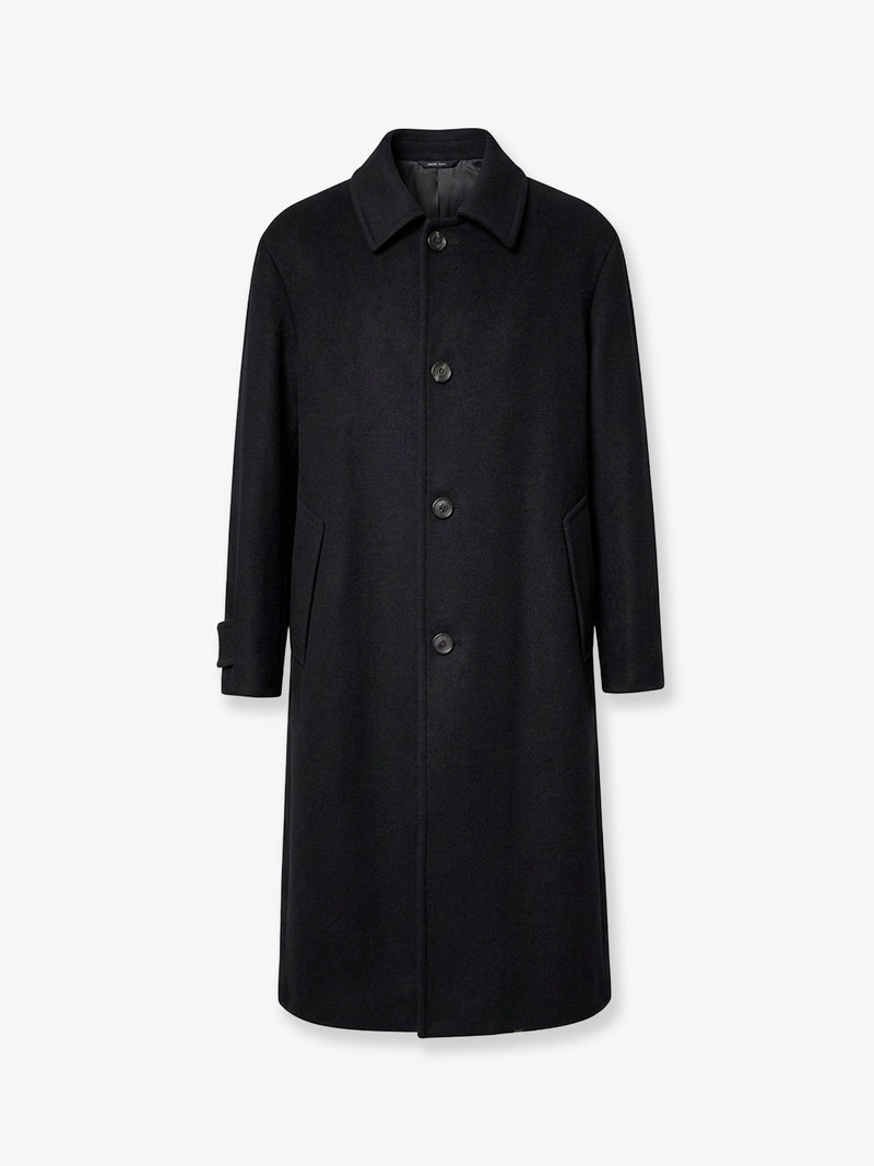 Giorgio Armani Giorgio Armani Wool Cashmere Coat Black Men - World Class Fashion