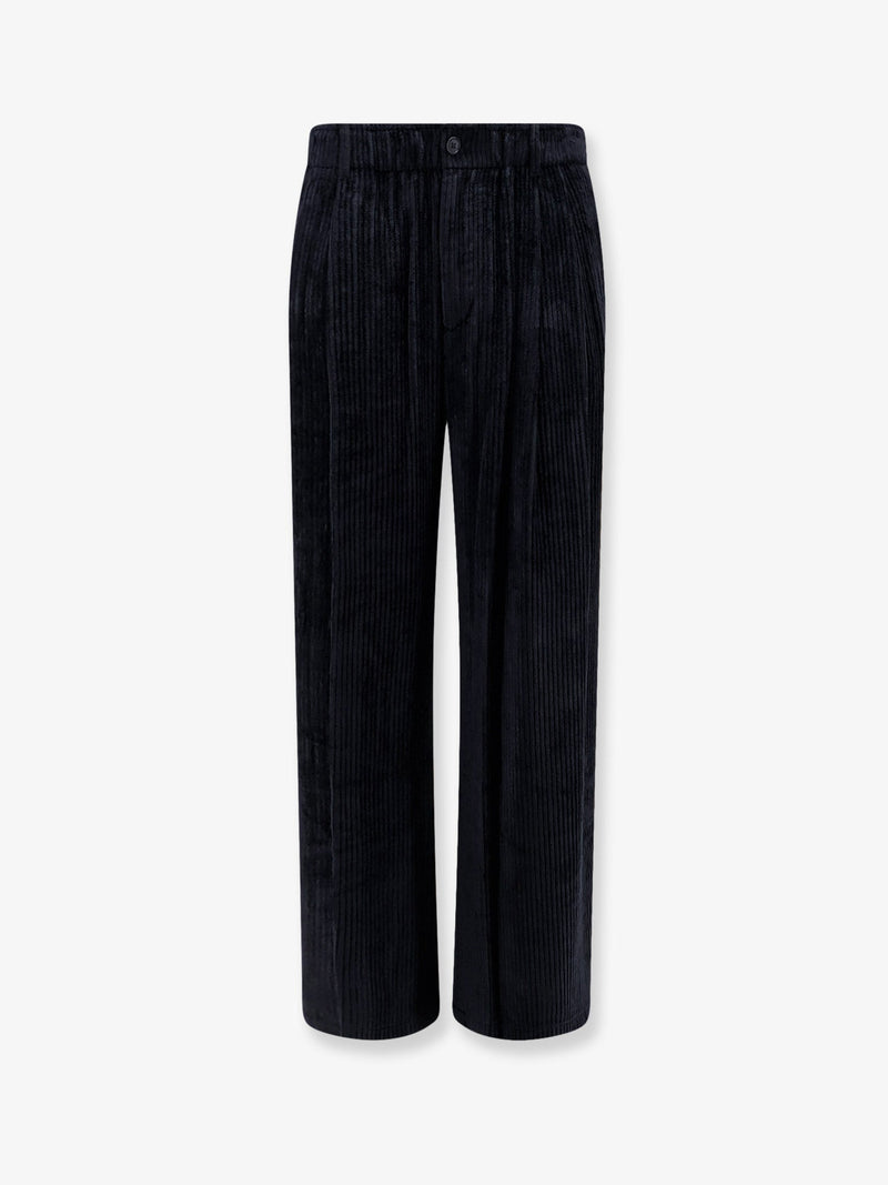 Giorgio Armani Giorgio Armani Corduroy Trousers Black Men - World Class Fashion