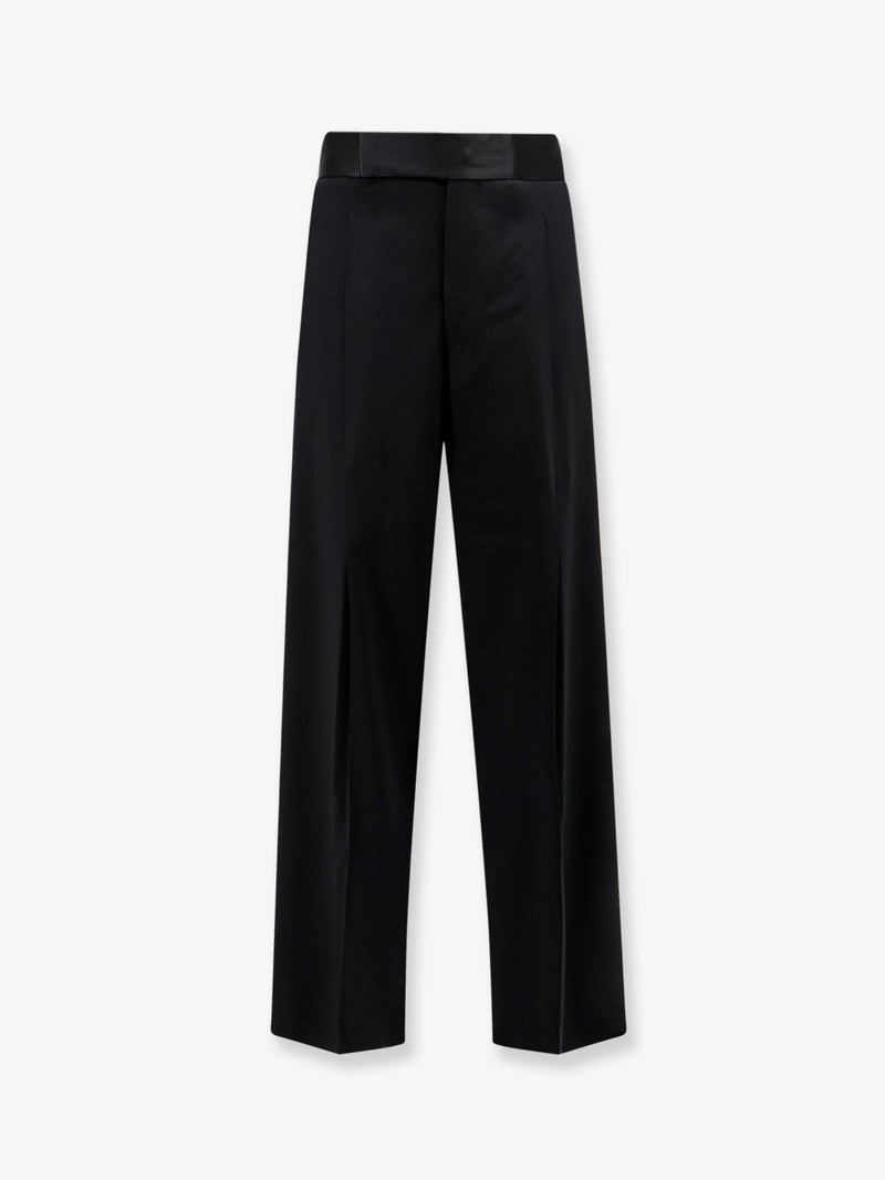 Giorgio Armani Giorgio Armani Black Tailored Wool Trousers Men - World Class Fashion