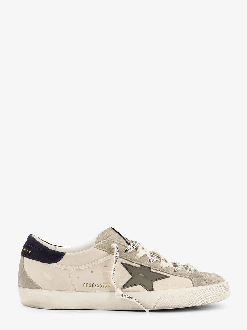 Golden Goose Golden Goose Super-Star Leather Suede Sneakers Grey - World Class Fashion