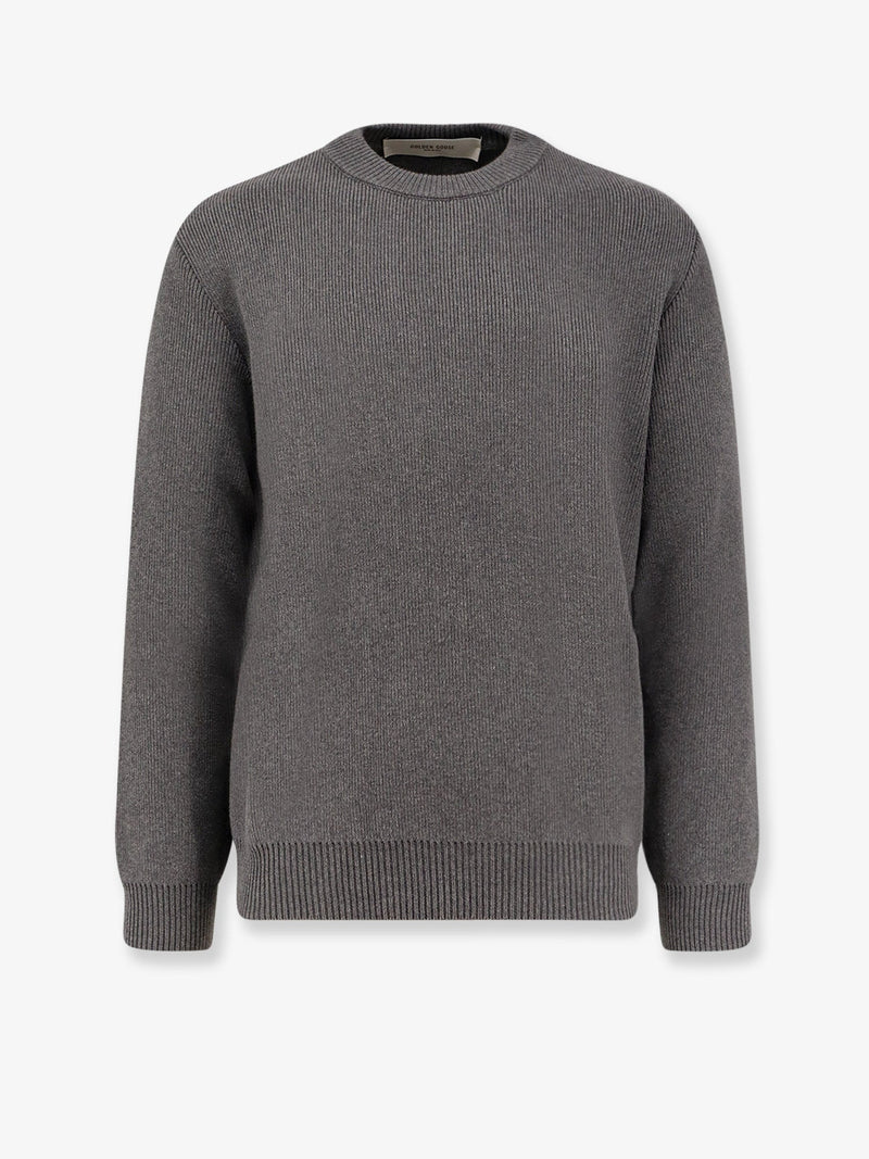 Golden Goose Golden Goose Davis Ribbed Cotton Sweater Grey - World Class Fashion
