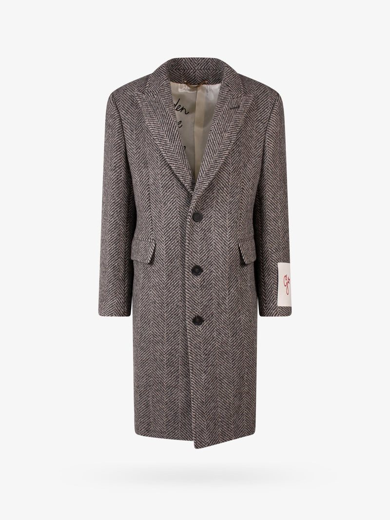 Golden Goose Golden Goose Daster Virgin Wool Coat Grey - World Class Fashion