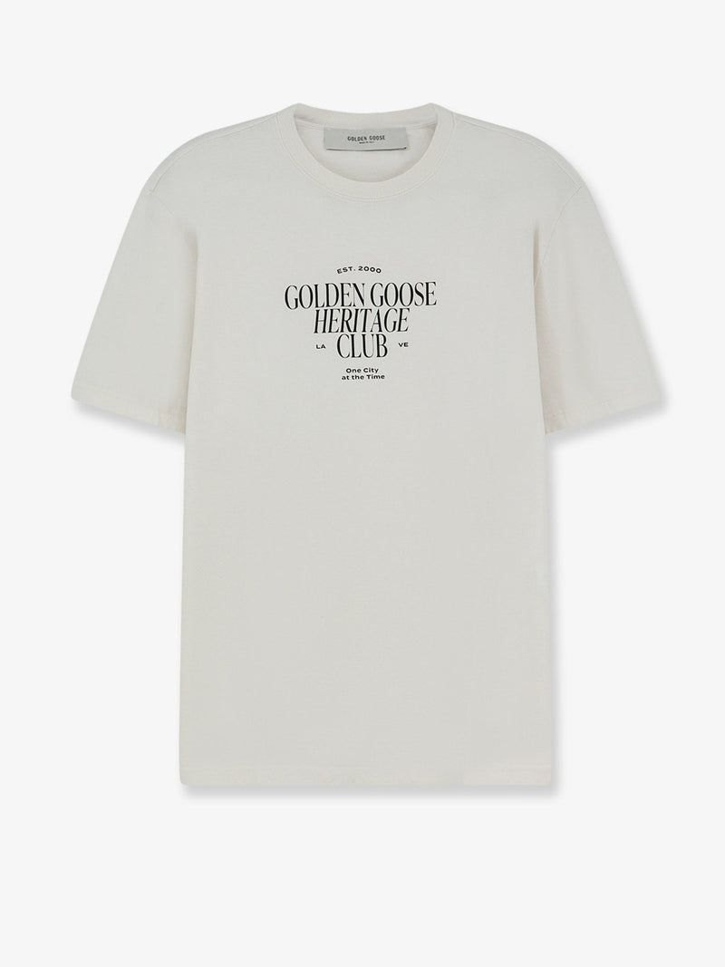 Golden Goose Camiseta de algodón Golden Goose Deluxe Brand blanca - World Class Fashion