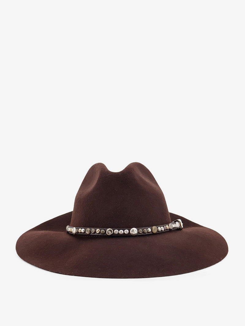 Golden Goose Golden Goose Golden Fedora Hat Brown - World Class Fashion
