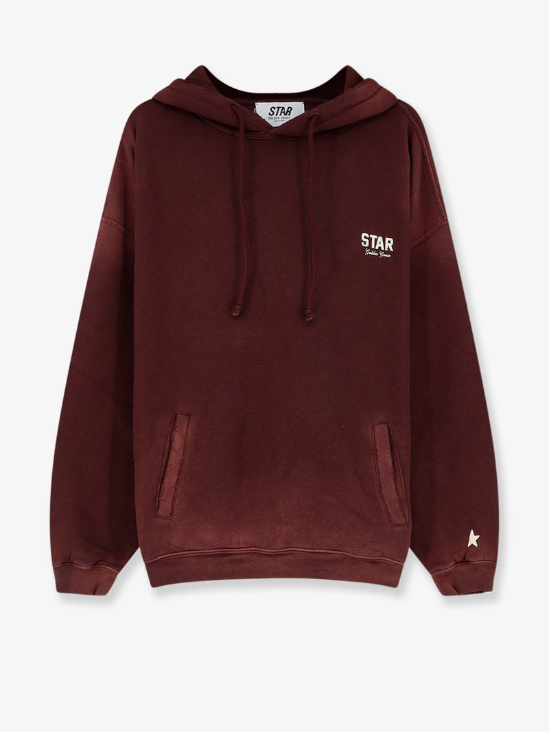 Golden Goose Golden Goose Oversized Cotton Sweatshirt Red - World Class Fashion