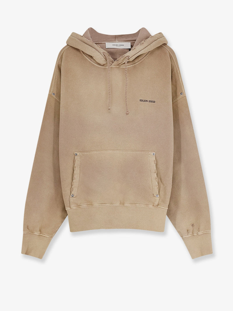 Golden Goose Golden Goose Cotton Sweatshirt Beige - World Class Fashion