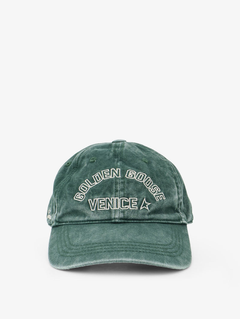 Golden Goose Golden Goose Cotton Hat Green Men - World Class Fashion