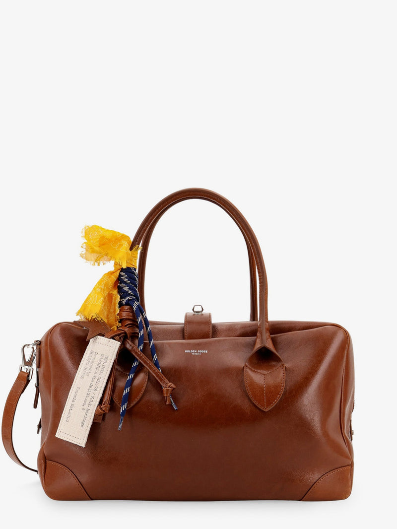Golden Goose Golden Goose Vita Leather Handbag Brown - World Class Fashion