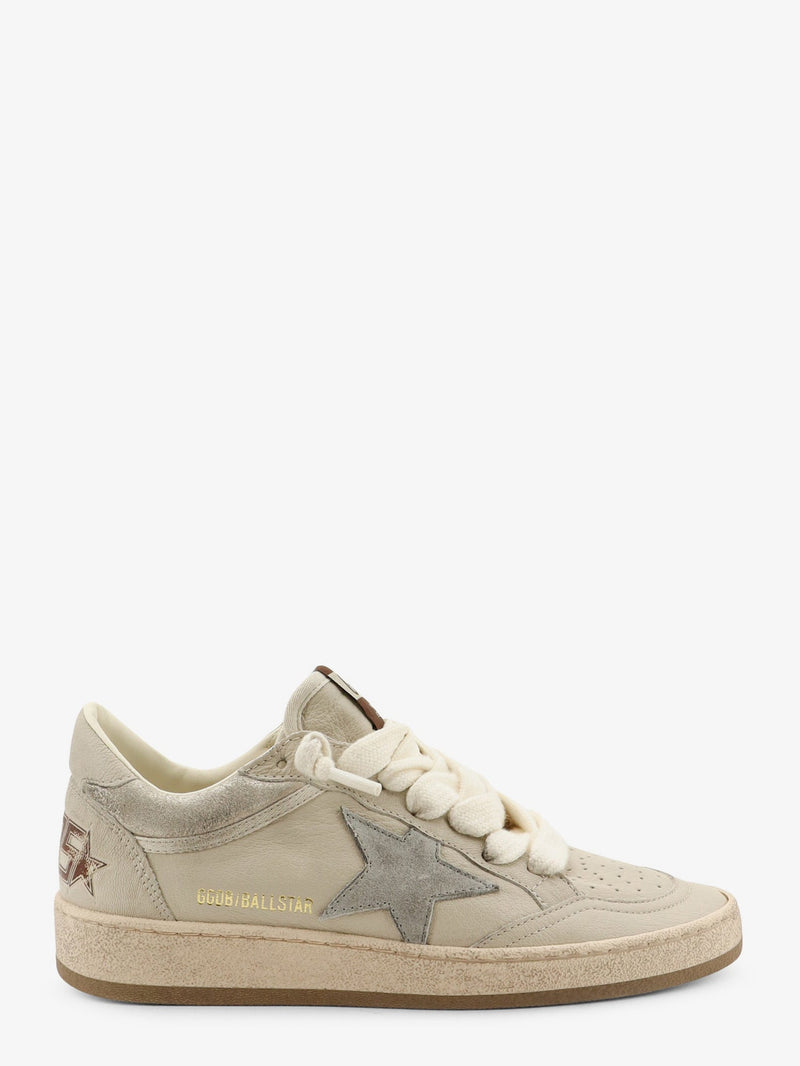 Golden Goose Golden Goose Ballstar Leather Sneakers Grey Women - World Class Fashion