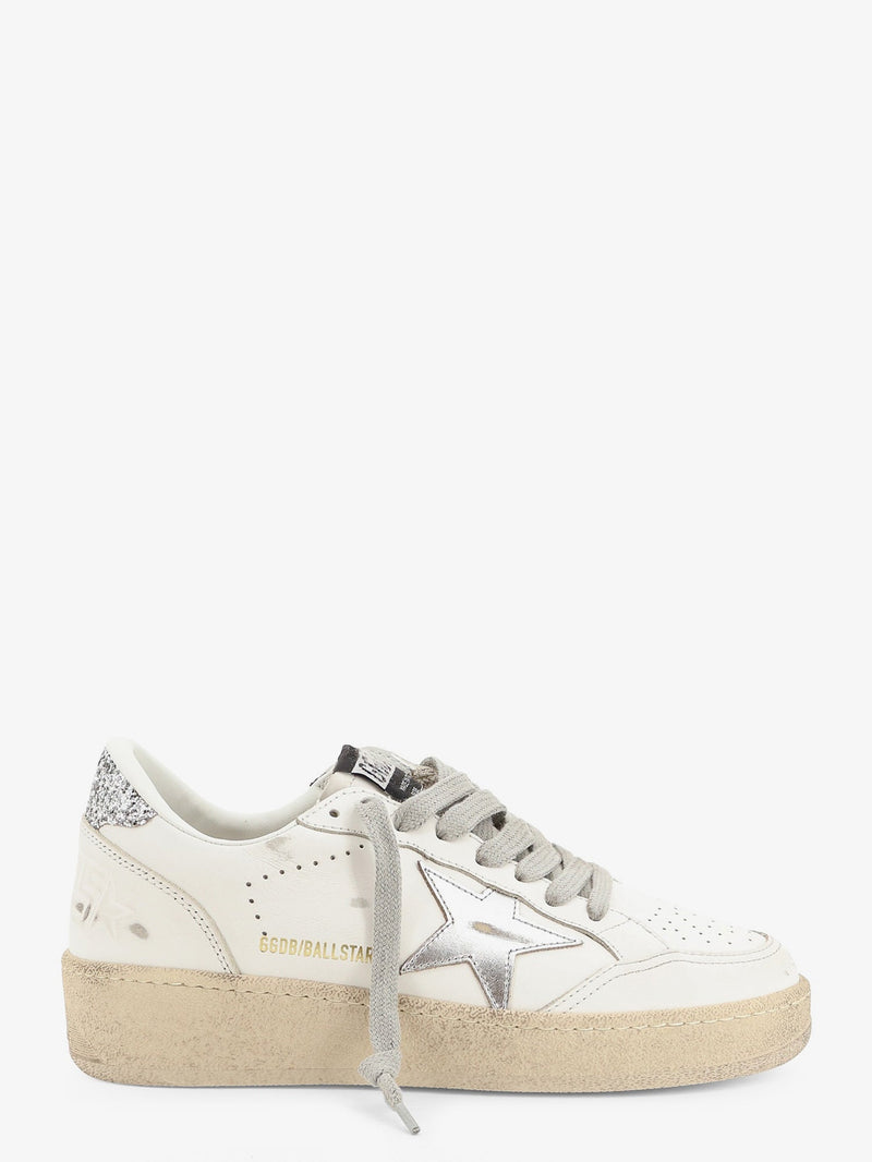 Golden Goose Golden Goose Ballstar Leather Sneakers White Women - World Class Fashion