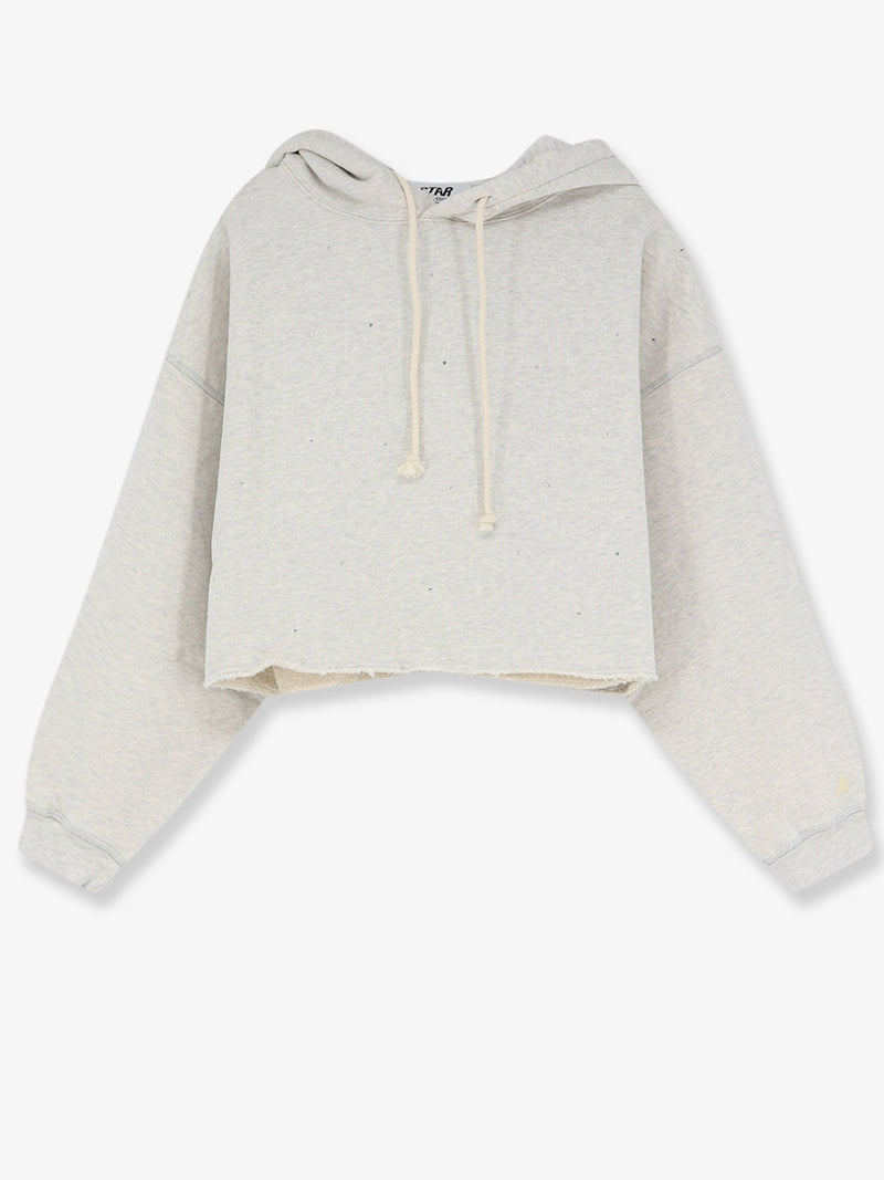 Golden Goose Golden Goose Cotton Crop Sweatshirt Grey Women - World Class Fashion