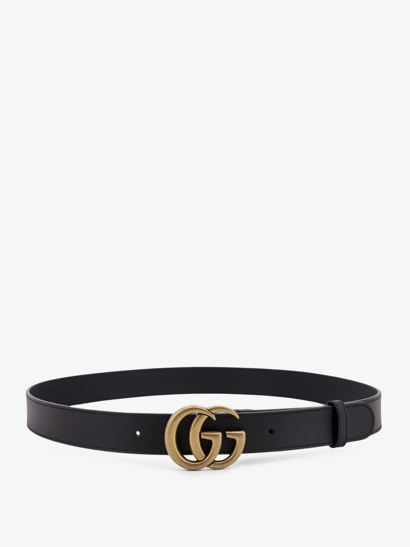 Gucci Gucci GG Marmont Leather Belt Black - World Class Fashion