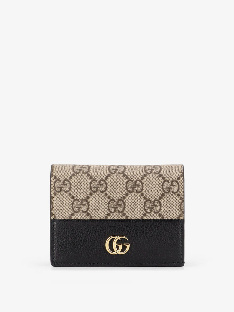 Gucci Gucci Mini Leather Wallet And Gg Supreme Fabric - World Class Fashion