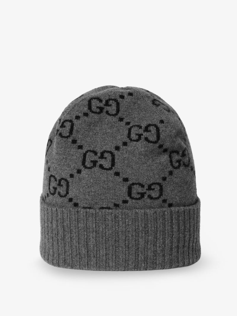 Gucci Gucci GG Cashmere Hat Grey Men - World Class Fashion