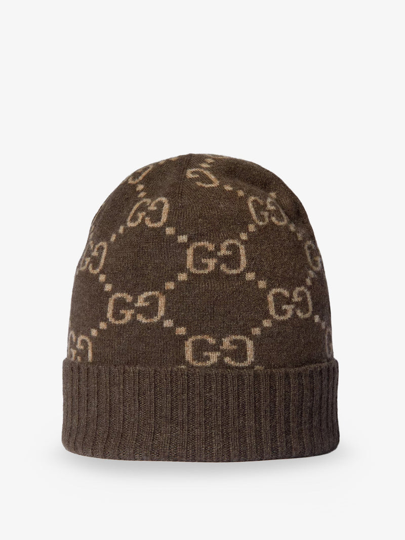 Gucci Gucci GG Cashmere Hat Brown Men - World Class Fashion