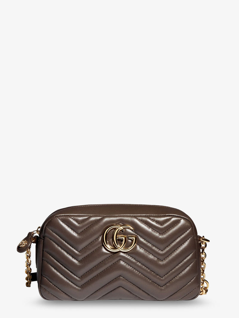 Gucci Gucci GG Marmont Camera Bag Brown Leather - World Class Fashion