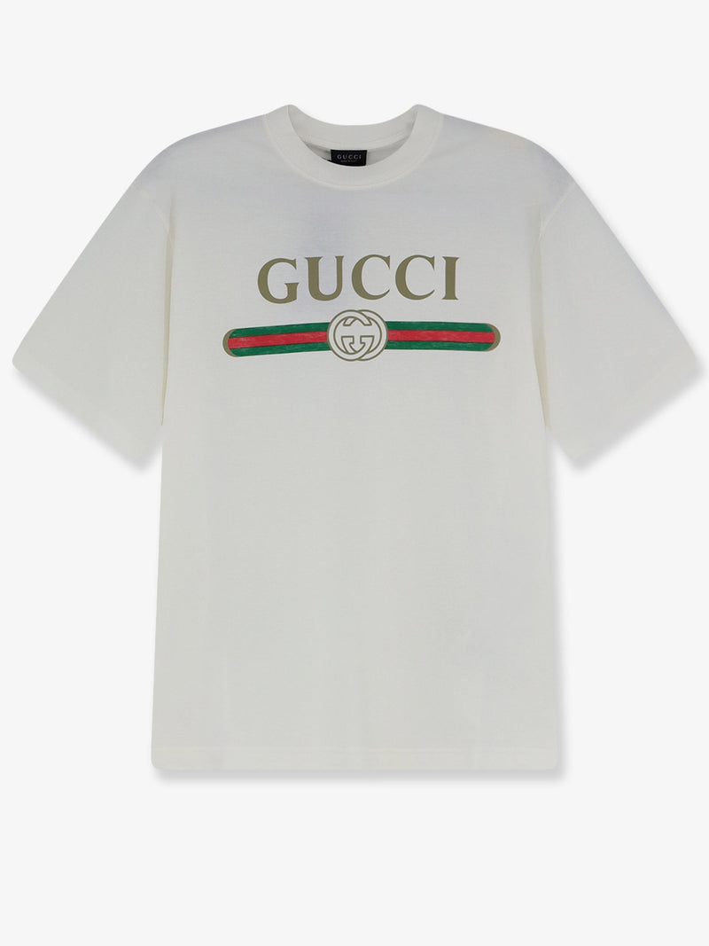 Gucci Gucci Cotton And Silk Blend T-Shirt - World Class Fashion