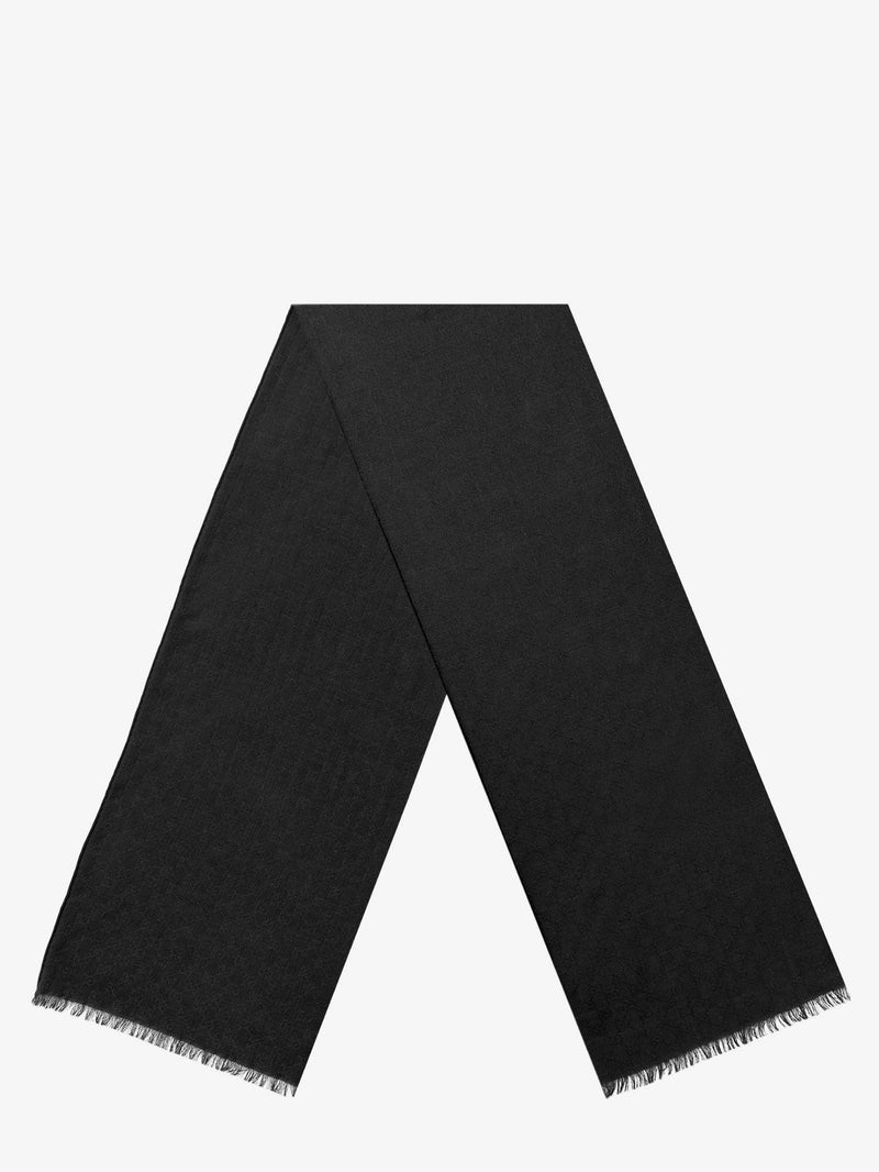 Gucci Gucci Wool and Silk Blend Scarf Black Men - World Class Fashion