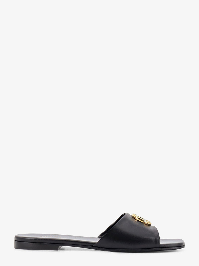 Gucci Gucci Slide Sandals with Metal GG Logo Black - World Class Fashion