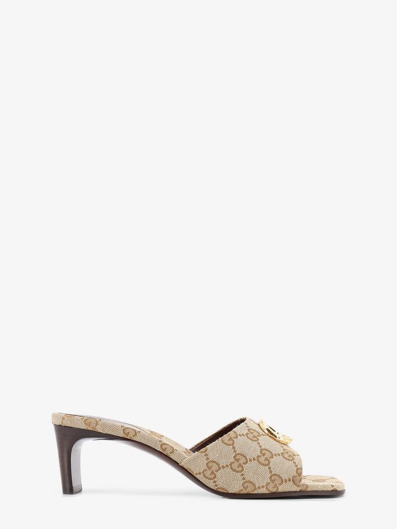Gucci Gucci GG Fabric Sandals Beige Women - World Class Fashion